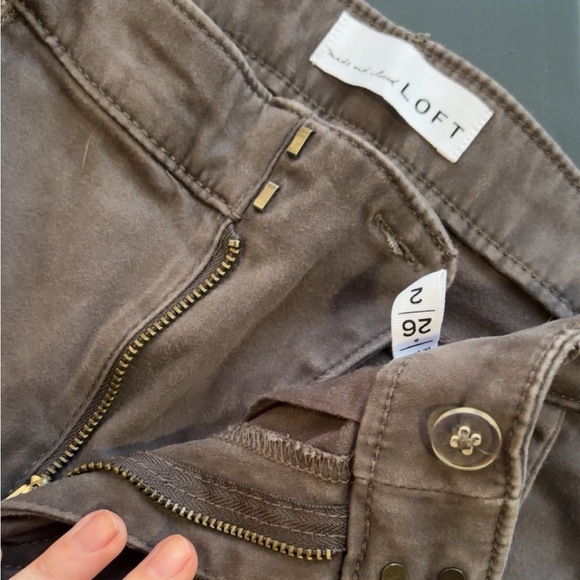 Loft Petite Skinny Buttoned Pant - Picture 4 of 5